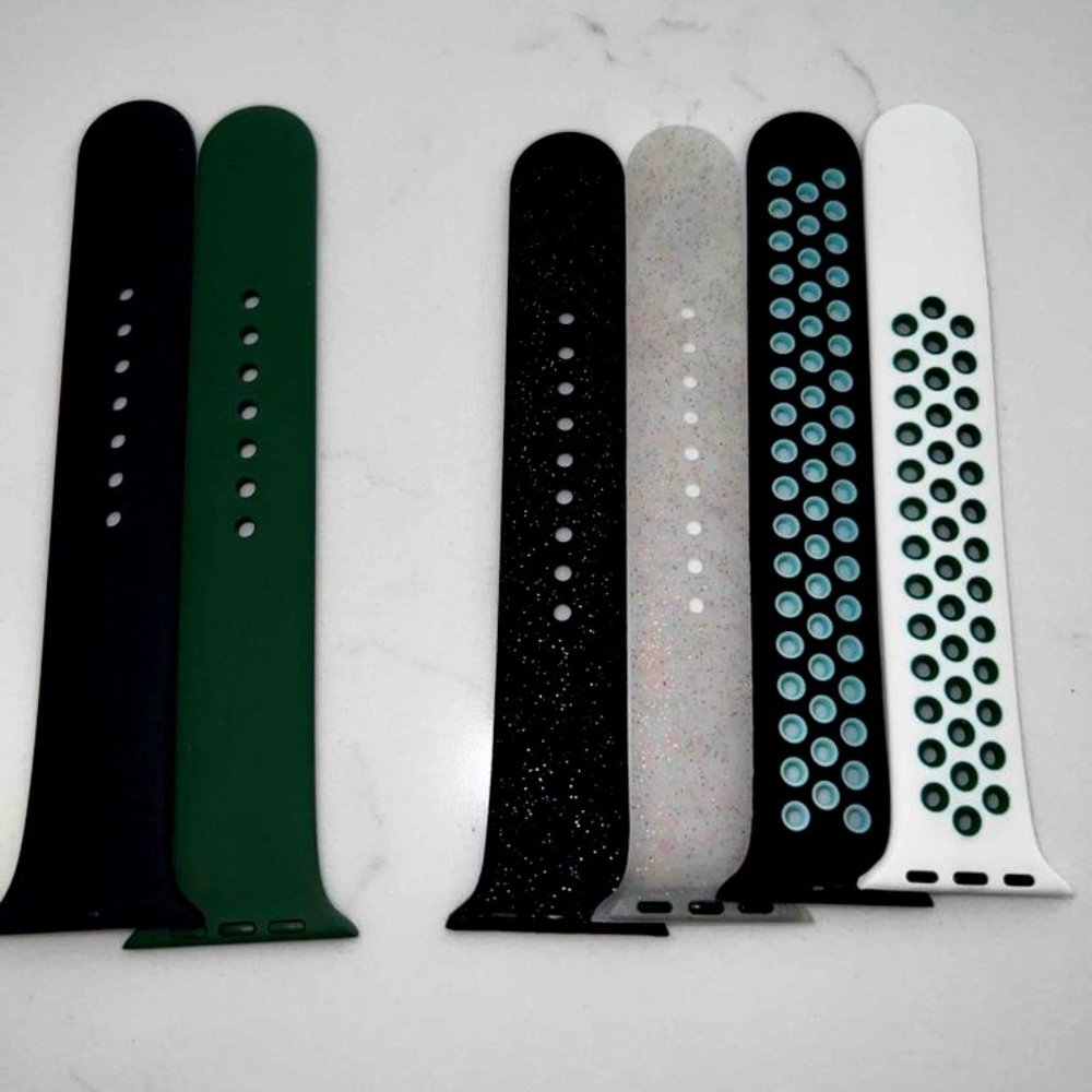 Apple iWatch LONGER SIDE Replacement Band, Lot of 6, Four 40MM , Two 44MM , New